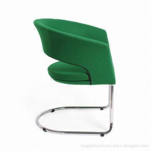 Round Office Task Chair, Made of Chrome Frame and Cashmere, OEM/ODM Orders Welcomed